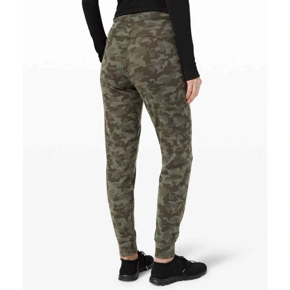 Lululemon Ready To Rulu Joggers Dark Green Olive Heritage Camo Full Length sz6‎